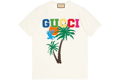 supreme gucci collab tee|gucci palms t shirt.